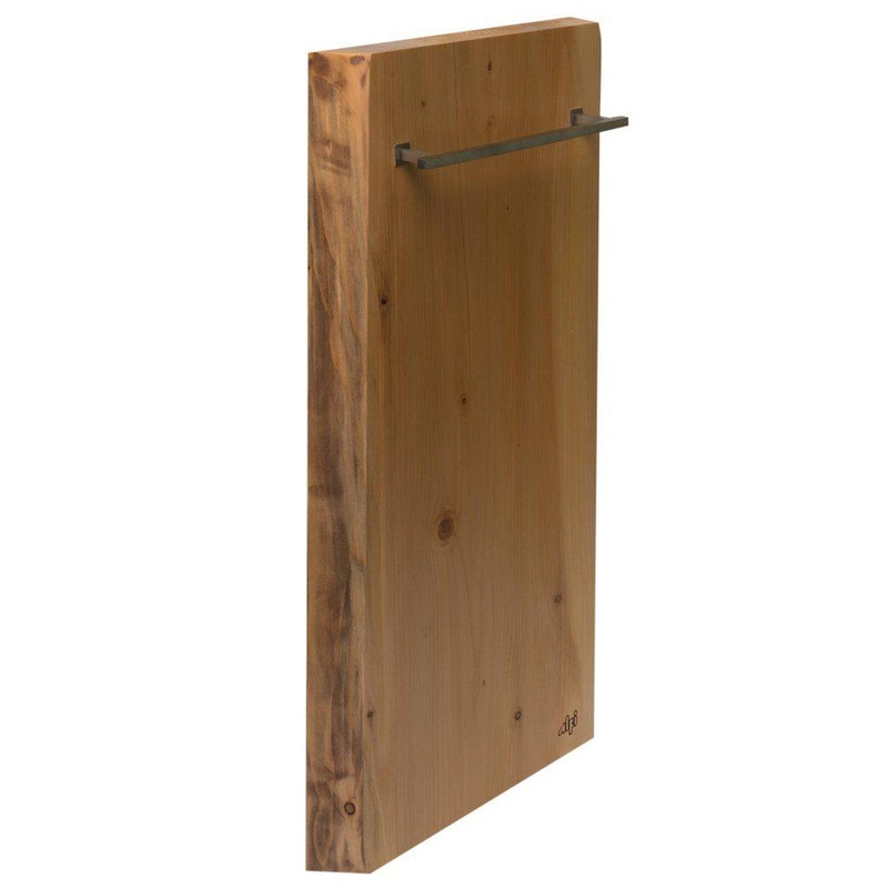 ALFI Brand ABTW1632V 16" x 32" Live Edge Wall-Mounted Cedar Wood Towel Warmer