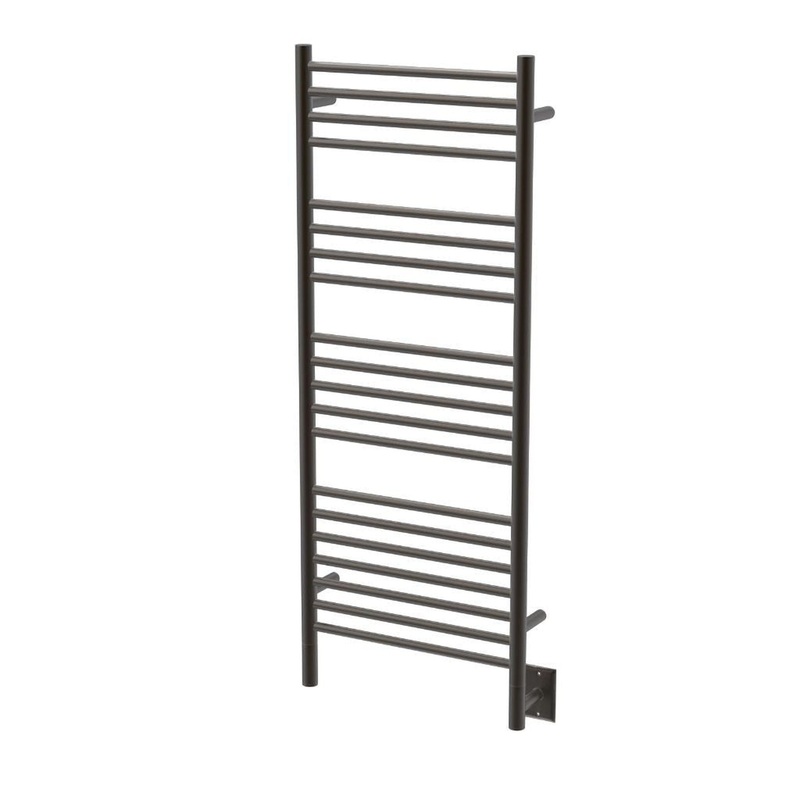 Amba Jeeves D Straight 20-Bar Oil Rubbed Bronze Finish Hardwired Towel Warmer