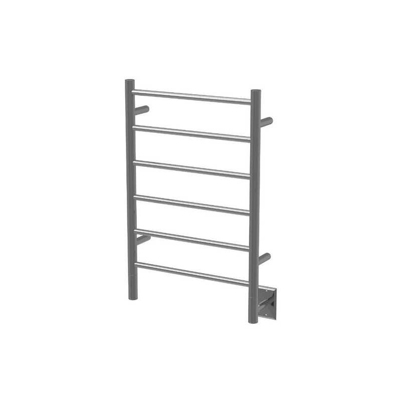 Amba Jeeves J Straight 6-Bar Brushed Stainless Steel Finish Hardwired Drying Rack