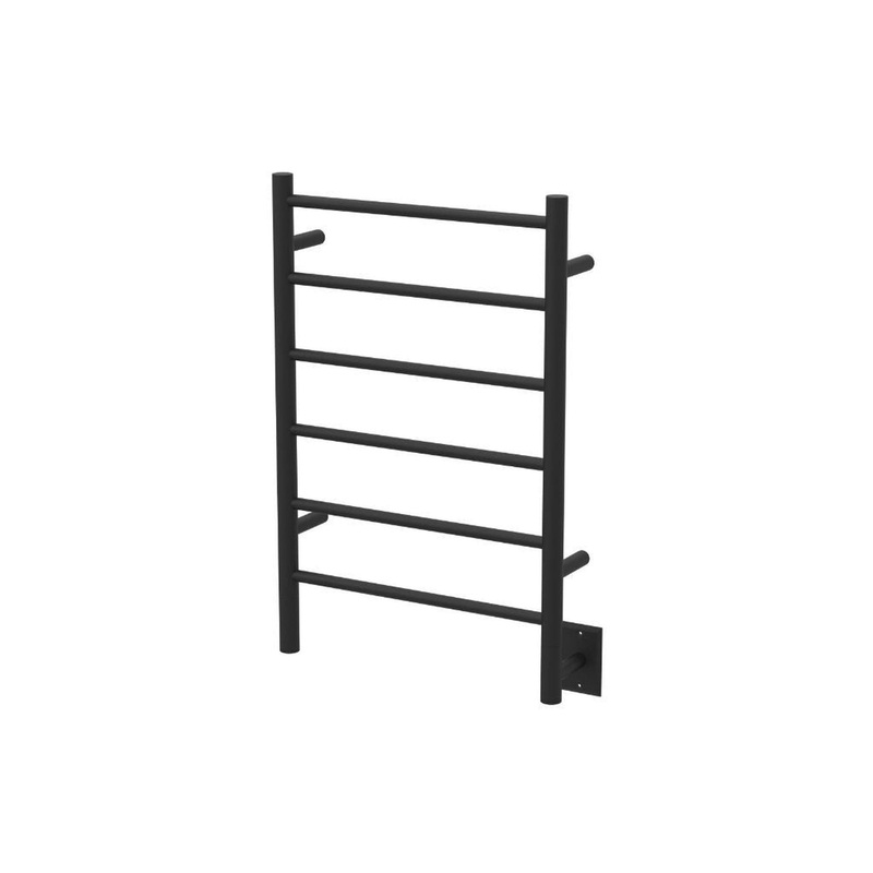 Amba Jeeves J Straight 6-Bar Matte Black Finish Hardwired Drying Rack