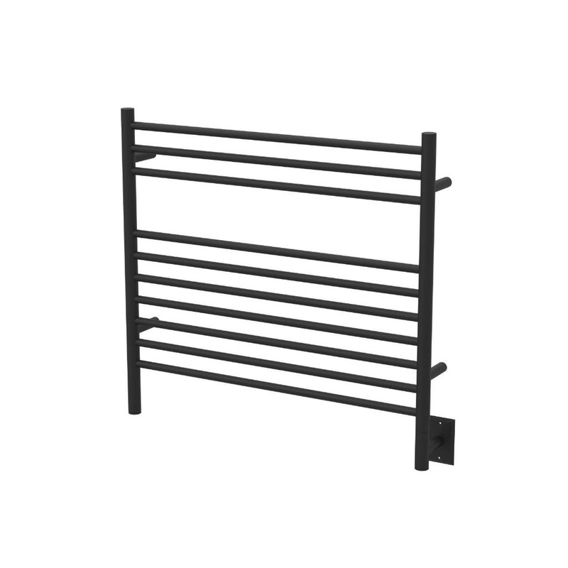 Amba Jeeves K Straight 10-Bar Matte Black Hardwired Towel Warmer