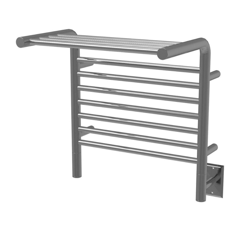 Amba Jeeves M Shelf 11-Bar Brushed Stainless Steel Hardwired Towel Warmer