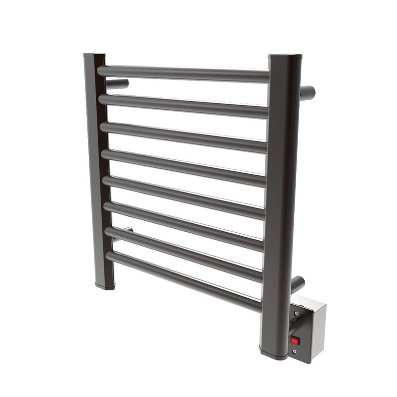 Amba Sirio 21" x 21" 8-Bar Oil Rubbed Bronze Hardwired Towel Warmer