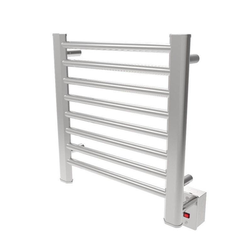 Amba Sirio 21" x 21" 8-Bar Polished Stainless Steel Hardwired Towel Warmer