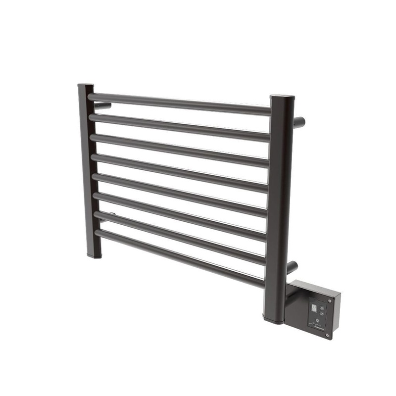 Amba Sirio 28" x 21" 8-Bar Oil Rubbed Bronze Hardwired Towel Warmer