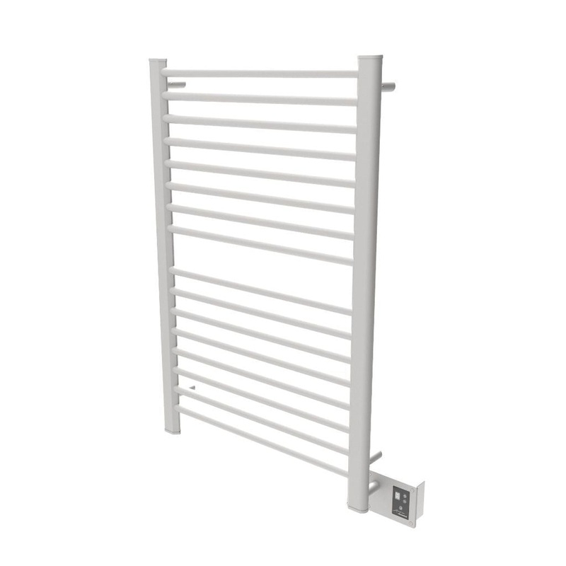 Amba Sirio 29" x 43" 16-Bar Brushed Stainless Steel Hardwired Towel Warmer