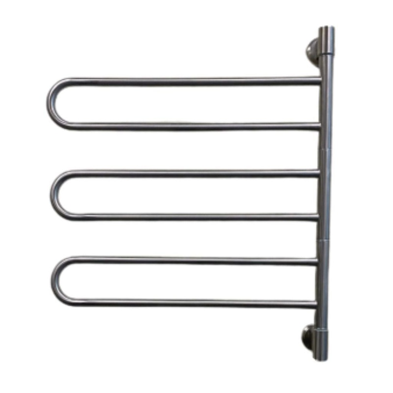 Amba Swivel Jill 6-Bar Brushed Stainless Steel Plug-In Towel Warmer