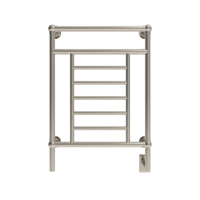 Amba Traditional 25" 8-Bar Polished Nickel Hardwired Towel Warmer
