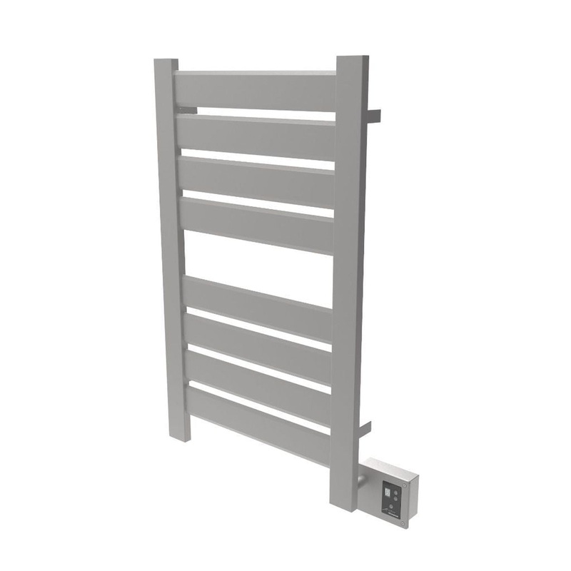 Amba Vega 22" x 33" 8-Bar Brushed Stainless Steel Hardwired Towel Warmer