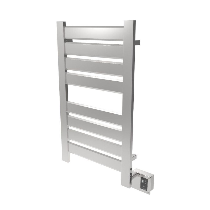 Amba Vega 22" x 33" 8-Bar Polished Stainless Steel Hardwired Towel Warmer