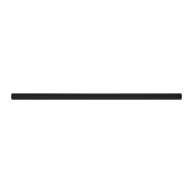 Amba Modello I Round 40" Hardwired Single Bar Matte Black Towel Warmer