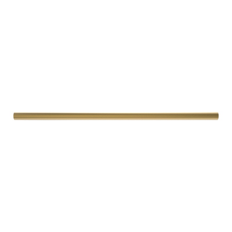 Amba Modello I Round 40" Hardwired Single Bar Satin Brass Towel Warmer