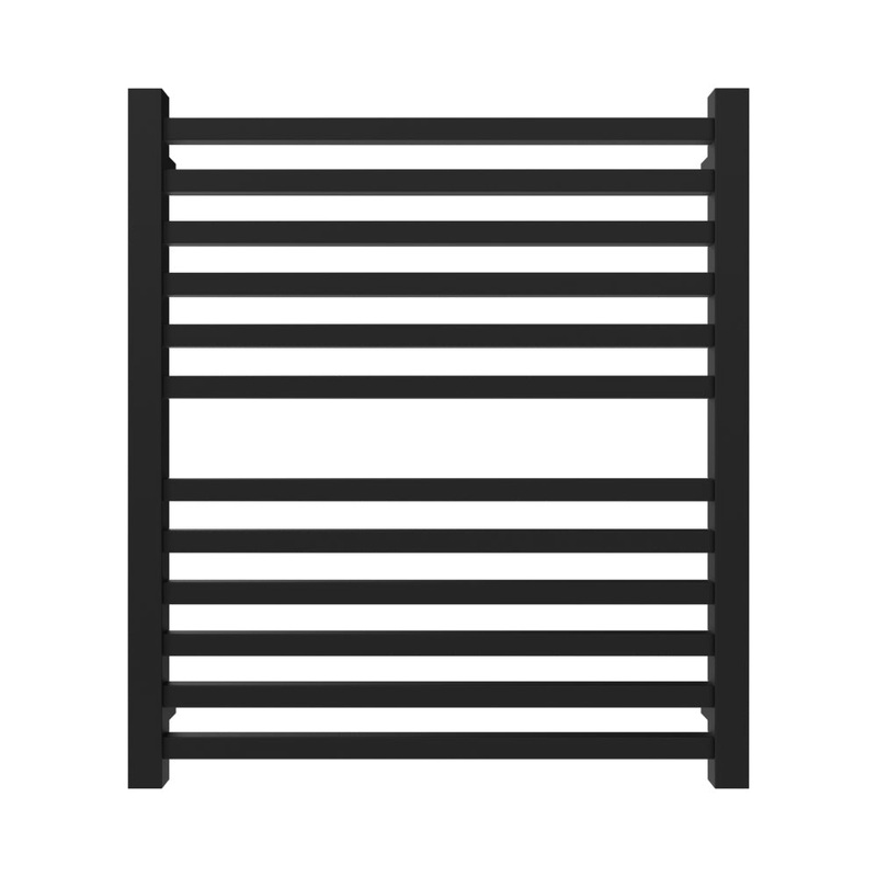 Amba Quadro Q2932 12-Bar Matte Black Hardwired Towel Warmer