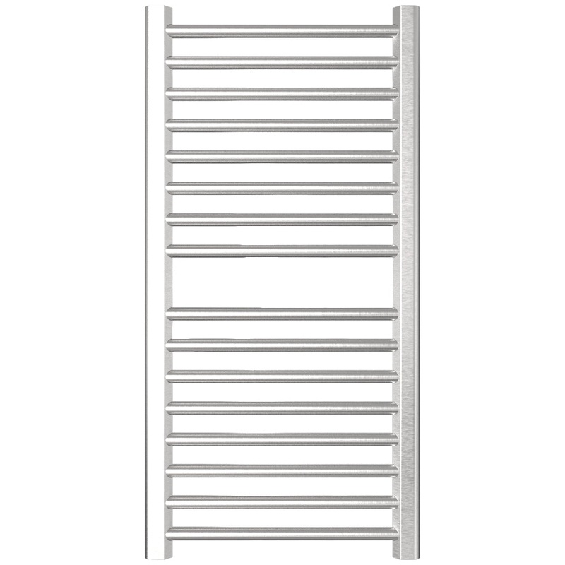 Amba Sirio S2142 16-Bar Brushed Stainless Steel Hardwired Towel Warmer