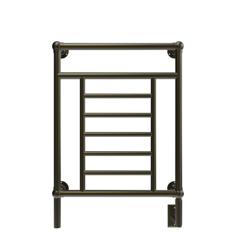 Amba Traditional 25" 8-Bar Brushed Bronze Hardwired Towel Warmer