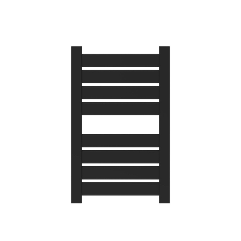 Amba Vega V2337 8-Panel Matte Black Hardwired Towel Warmer