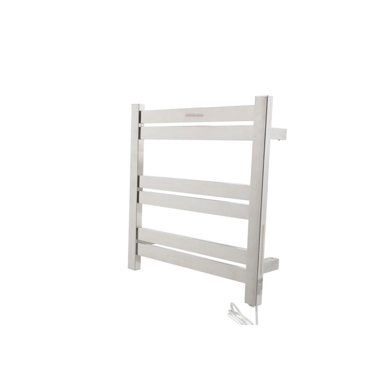 ANZZI Starling Series Polished Chrome 6-Bar Stainless Steel Wall-Mounted Electric Towel Warmer Rack