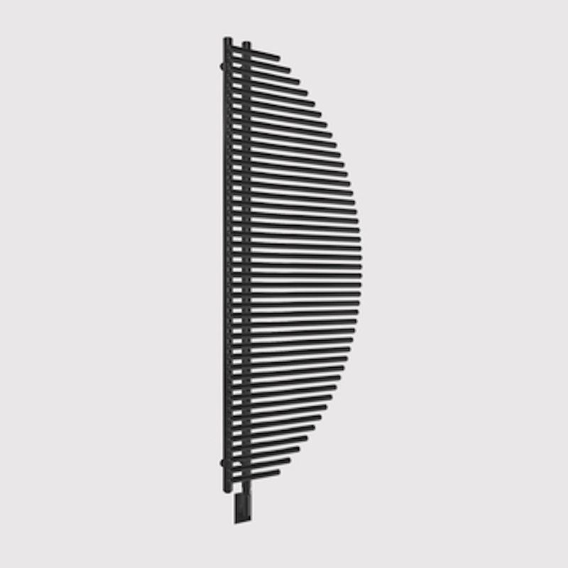 Cozy in Paris Atlas 24" x 63" 800 W 916 BTU Black Electrical Heating Wall-Mounted Towel Warmer