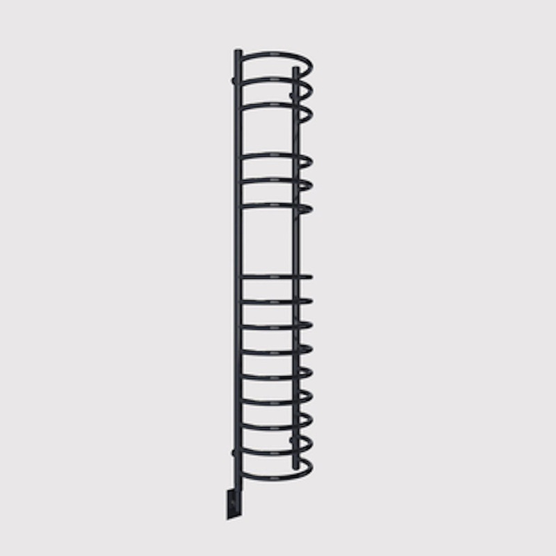 Cozy in Paris Eris 13" x 63" 400 W 387 BTU Black Electric Heating Wall-Mounted Towel Warmer
