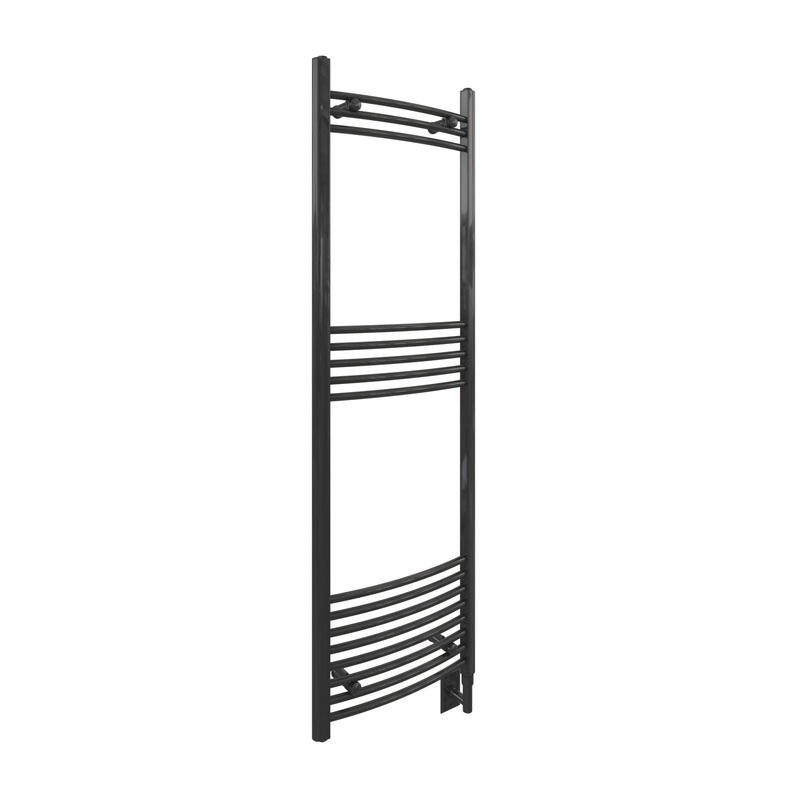Cozy in Paris Themis 20" x 63" 500 W 427 BTU Black Electric Heating Wall-Mounted Towel Warmer