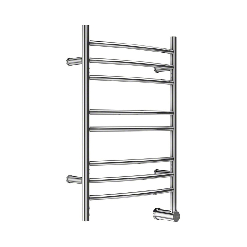 MrSteam Metro Collection 31" x 20" x 5"  Stainless Steel Brushed in 8-Bar Wall-Mounted Electric Towel Warmer with Digital Timer