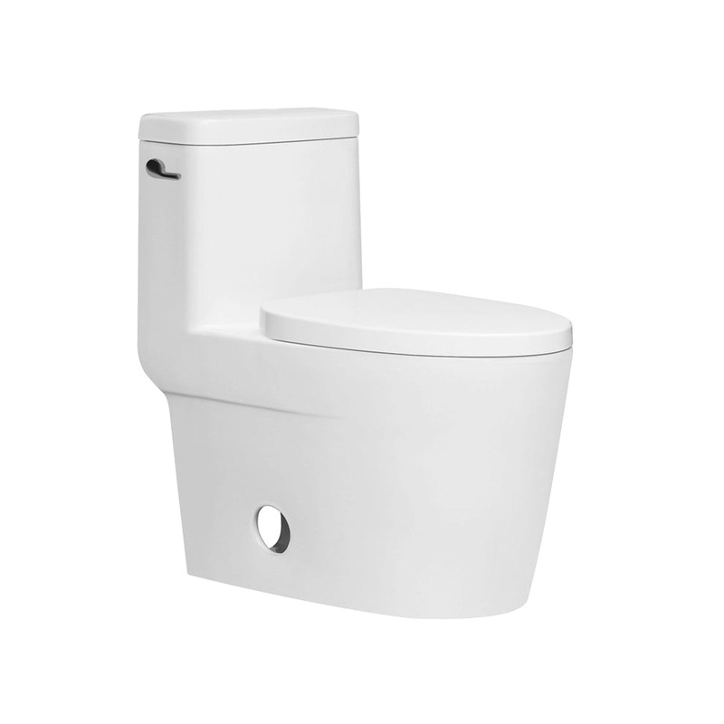 Duko Rosena One-Piece Single Flush Elongated Toilet With Left Hand Trip Lever