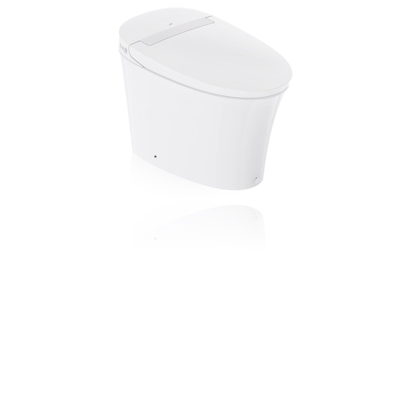 R&T Plumbing W5100S White Tankless Elongated Intelligent Toilet