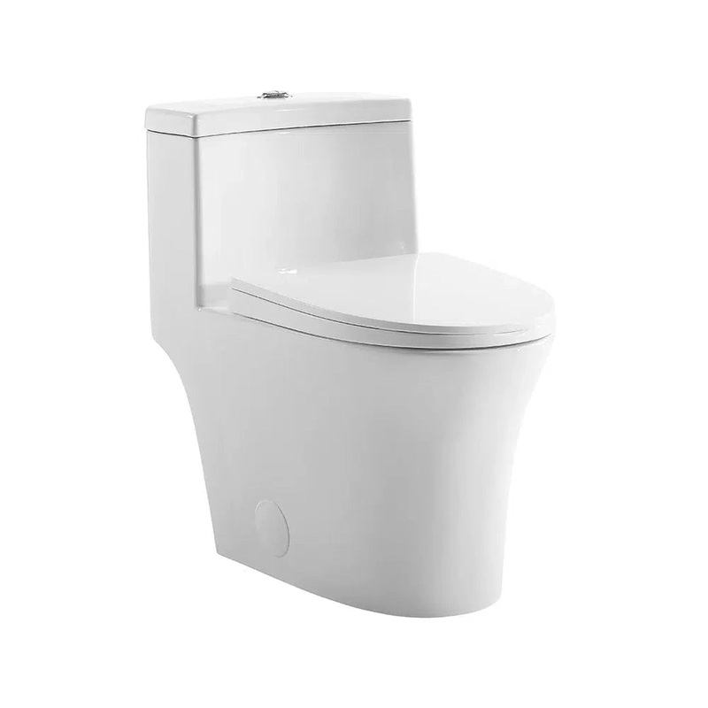 Swiss Madison Bastille 16" x 27" One-Piece White Elongated Floor-Mounted Toilet With 1.1/1.6 GPF