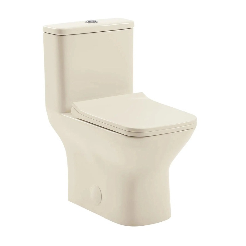 Swiss Madison Carr 15" x 30" One-Piece Bisque Elongated Square Floor-Mounted Toilet With 1.1/1.6 GPF