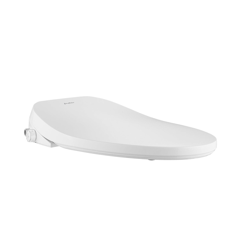 Swiss Madison Cascade 15" White Closed Front Elongated Smart Toilet Seat Bidet With Lid