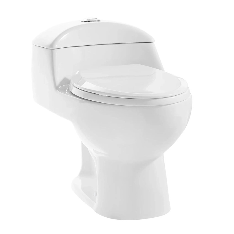 Swiss Madison Chteau 16" x 24" One-Piece Glossy White Elongated Floor-Mounted Toilet With 1.1/1.6 GPF