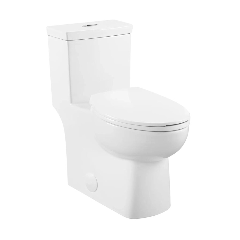 Swiss Madison Class 15" x 30" One-Piece Glossy White Elongated Floor-Mounted Toilet With 1.1/1.6 GPF