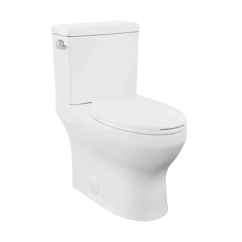 Swiss Madison Class 16" x 32" Two-Piece White Elongated Floor-Mounted Toilet With 1.28 GPF