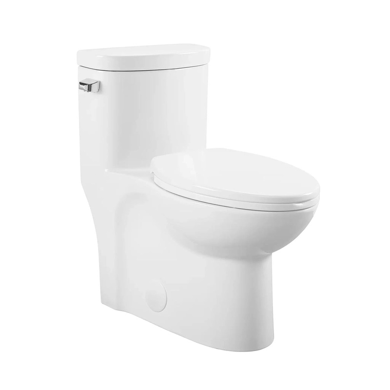 Swiss Madison Sublime 16" x 28" White One-Piece Elongated Floor Mounted Toilet With 1.28 GPF Side Flush Function