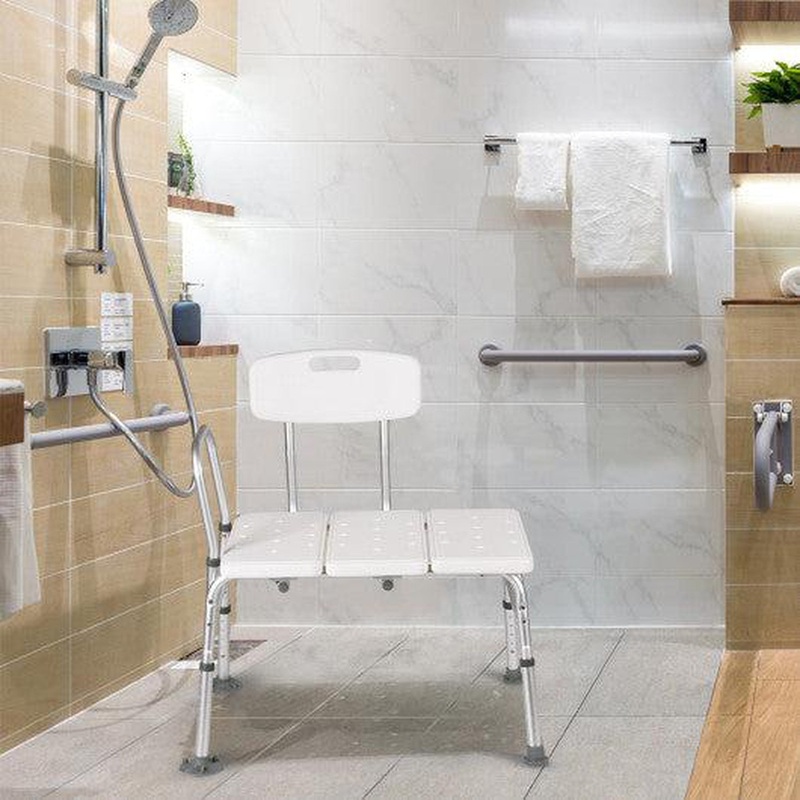 Costway Tub Transfer Shower Seat with Adjustable Arm