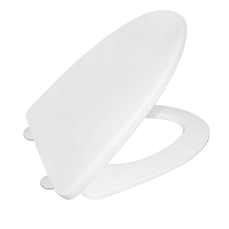 DeerValley Elongated White Plastic Polypropylene Toilet Seat (Fit with DV-1F52807)