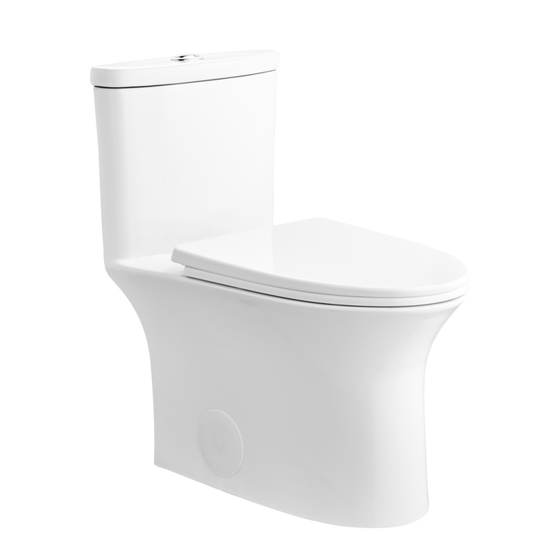 DeerValley Horizon 12" Rough-in Dual-Flush Elongated White One-Piece Toilet