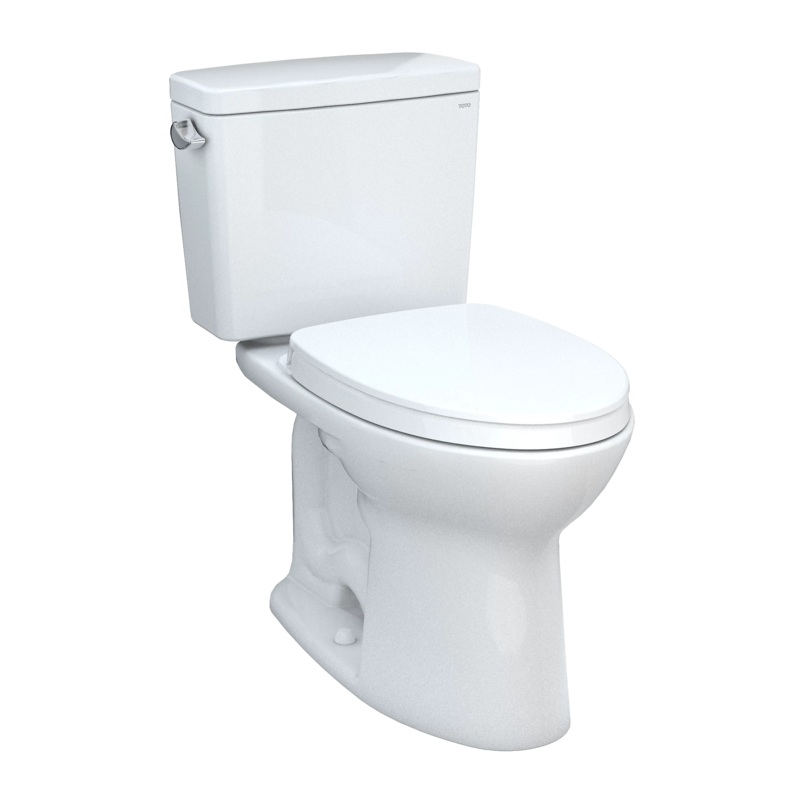 Toto Drake Cotton Universal Height Two-Piece Toilet With Seat