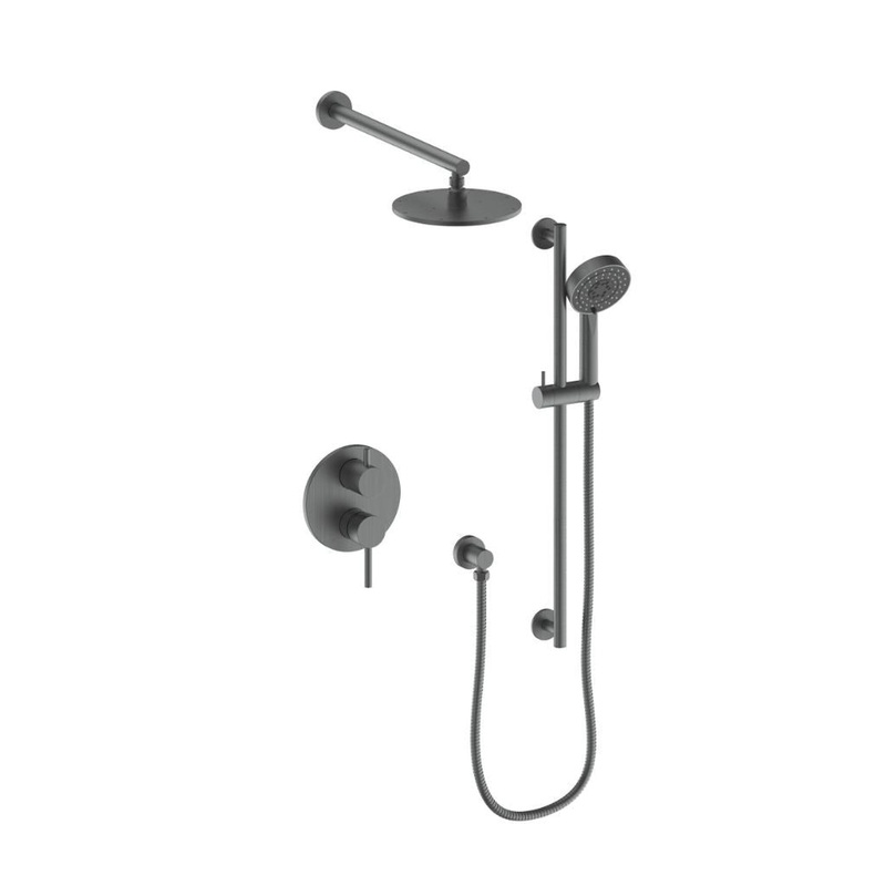 ZLINE El Dorado Gun Metal Rain Shower System