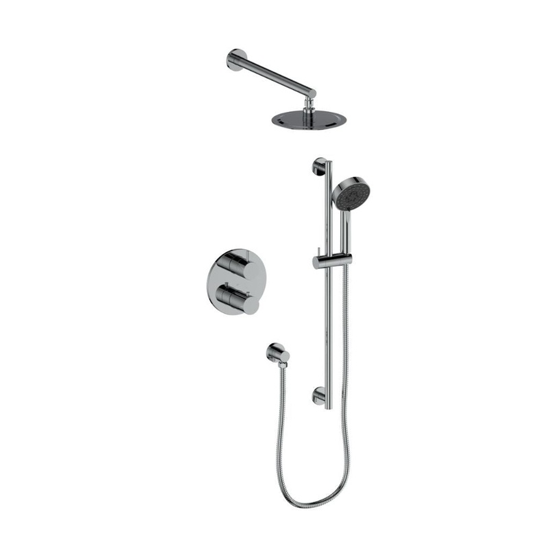 ZLINE Emerald Bay Chrome Thermostatic Rain Shower System