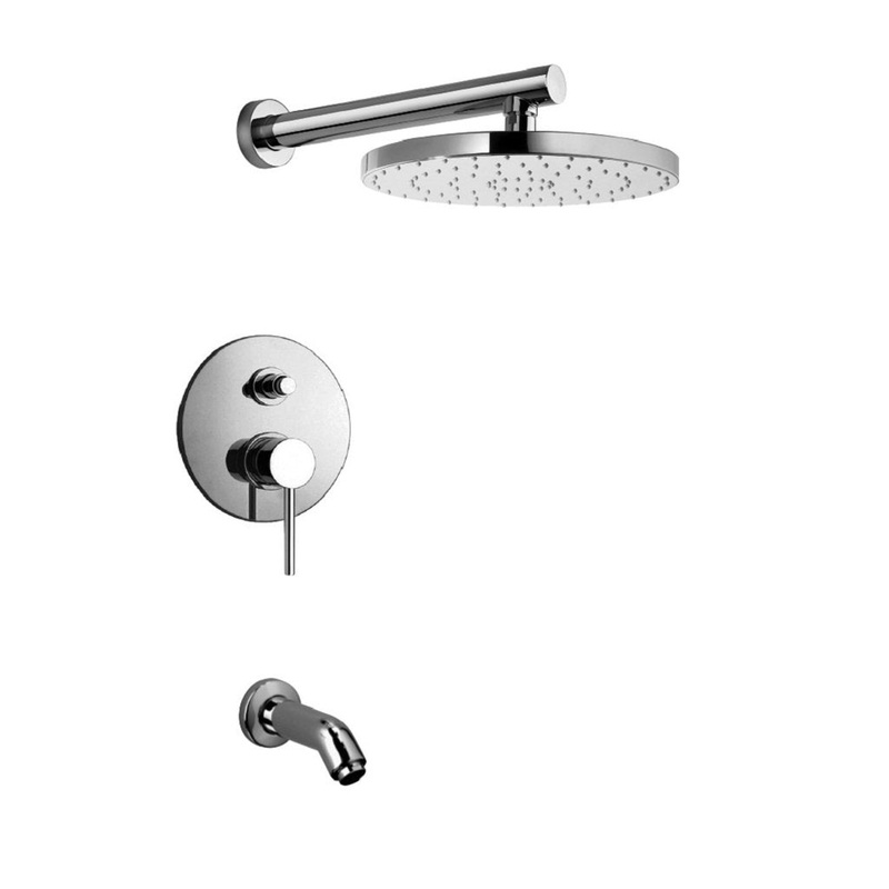 LaToscana Elba Chrome Pressure Balance Tub & Shower Kit