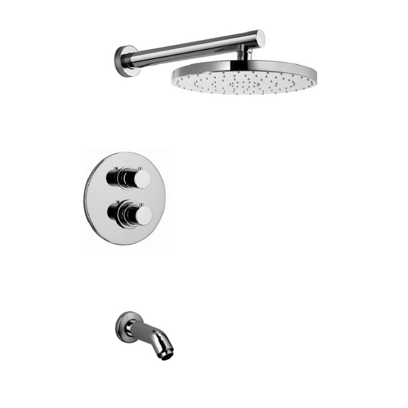 LaToscana Elba Chrome Thermostatic Tub & Shower Kit
