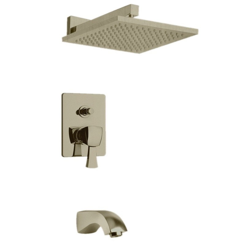 LaToscana Lady Brushed Nickel Pressure Balance Tub & Shower Kit