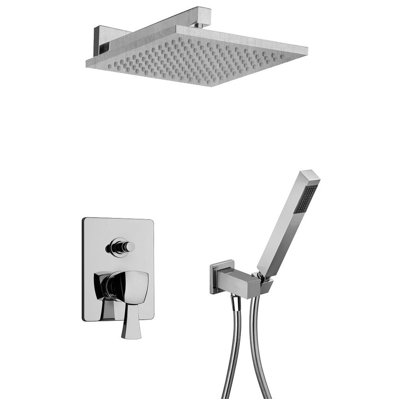 LaToscana Lady Chrome Pressure Balance Shower Kit With Handheld Shower