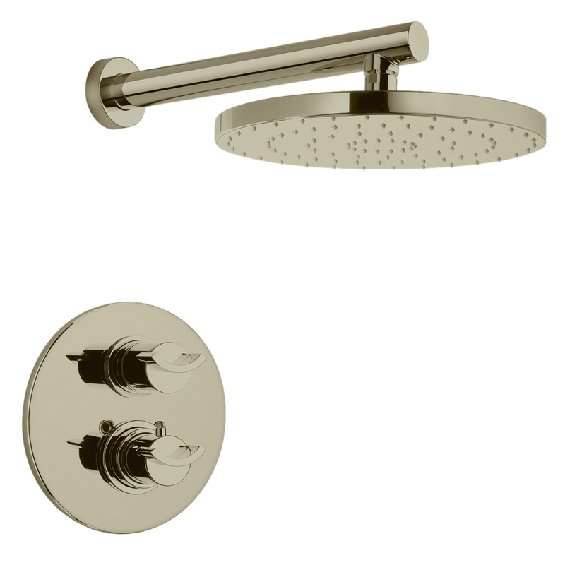 LaToscana Morgana Brushed Nickel Thermostatic Shower Kit