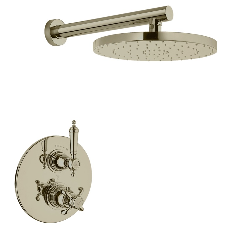 LaToscana Ornellaia Brushed Nickel Thermostatic Shower Kit