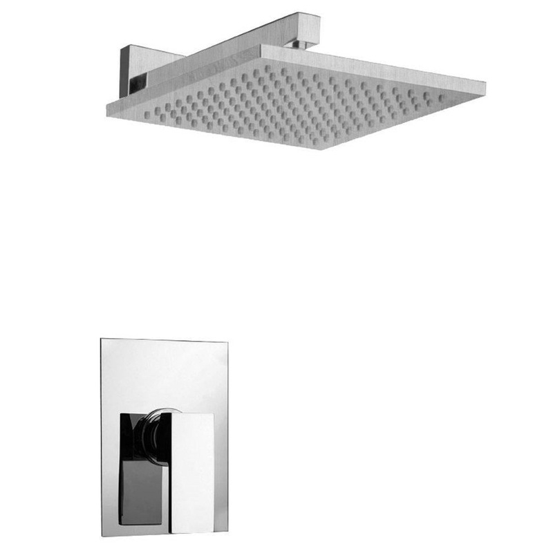 LaToscana Quadro Chrome Pressure Balance Shower Kit