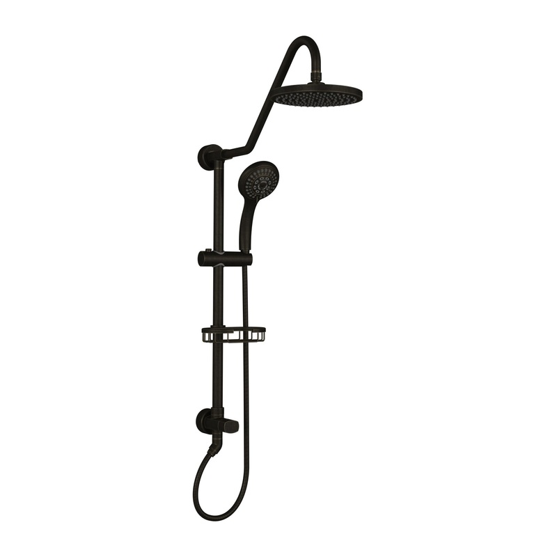 PULSE ShowerSpas Kauai III 2.5 GPM Rain Shower System in Oil Rubbed Bronze Finish With 5-Function Hand Shower