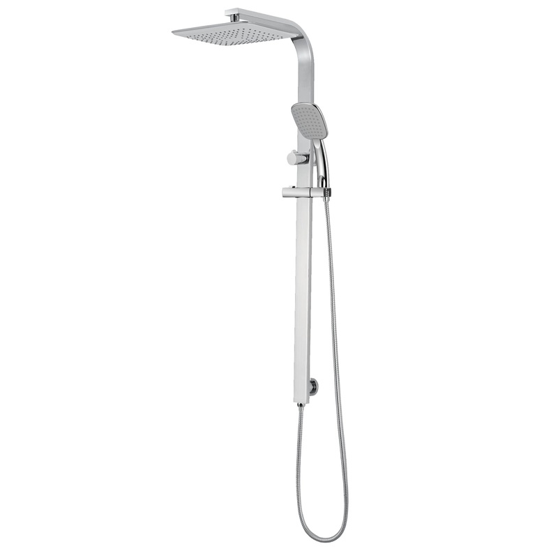 PULSE ShowerSpas Monte Carlo Rain Shower System 2.5 GPM in Chrome Finish With Multi Function Hand Shower