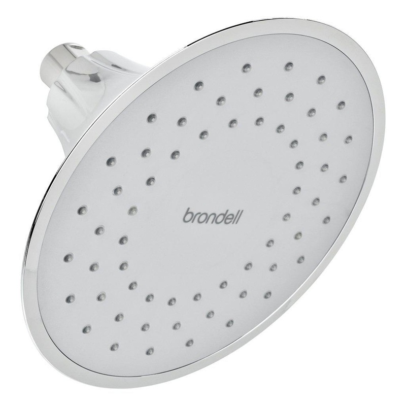 Brondell VivaSpring Chrome Slate Face Filtered Showerhead
